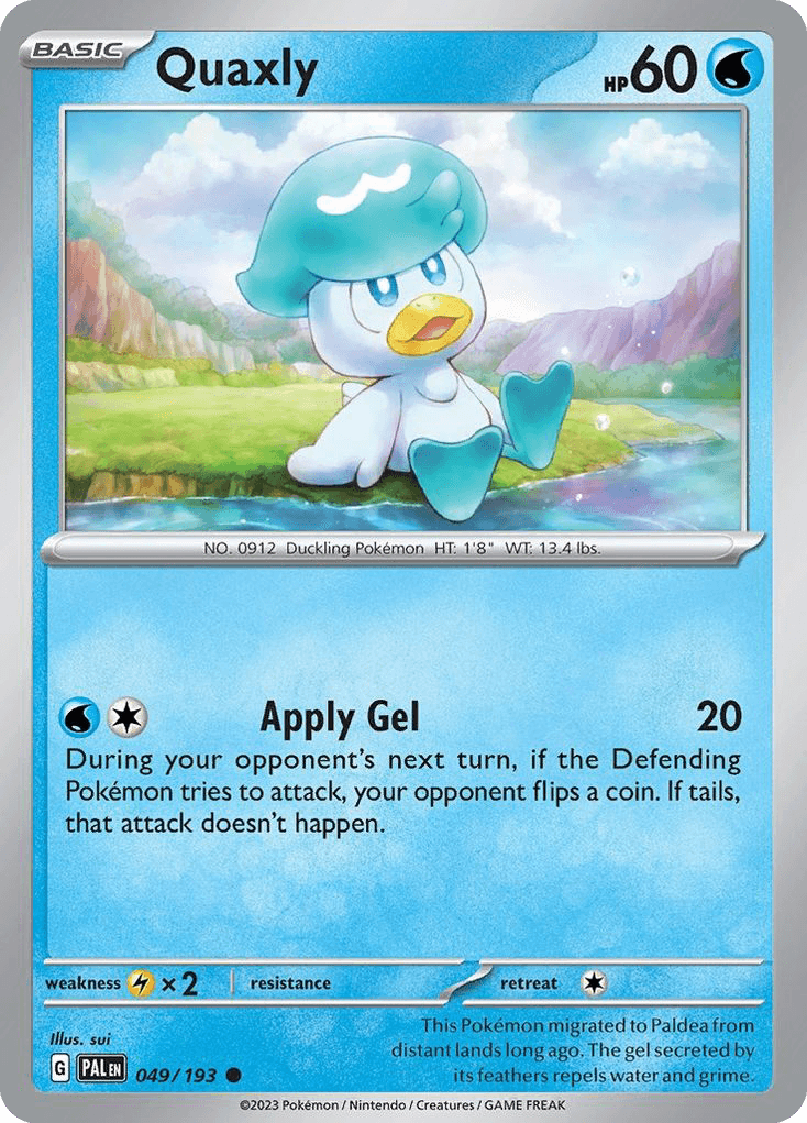 Quaxly Paldea Evolved