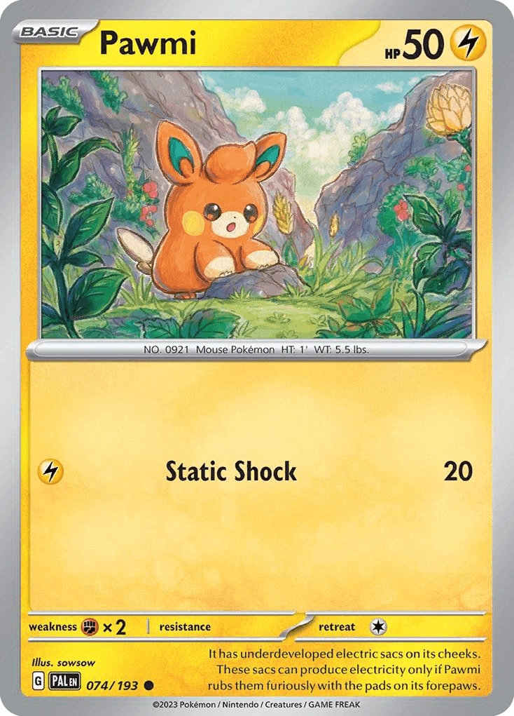 Pawmi Paldea Evolved