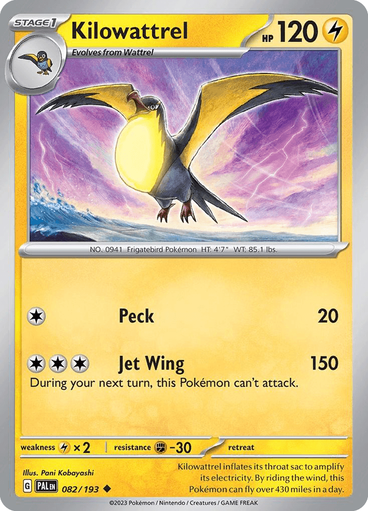 Kilowattrel Paldea Evolved