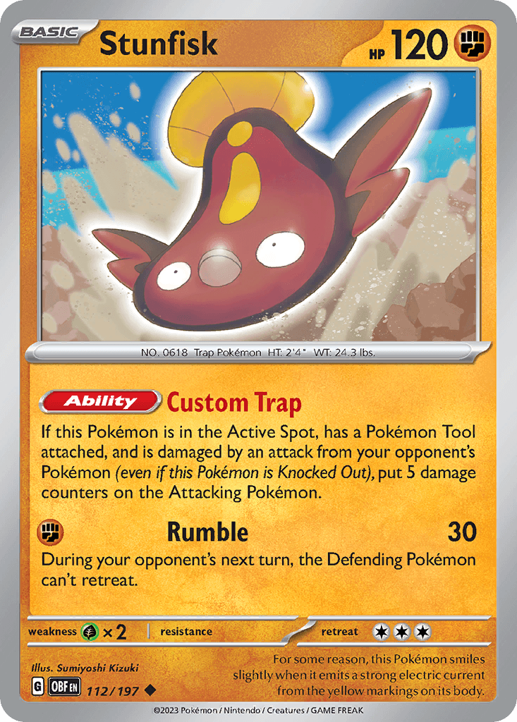 Stunfisk Obsidian Flames