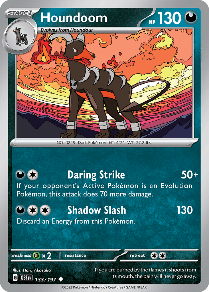 Houndoom Obsidian Flames