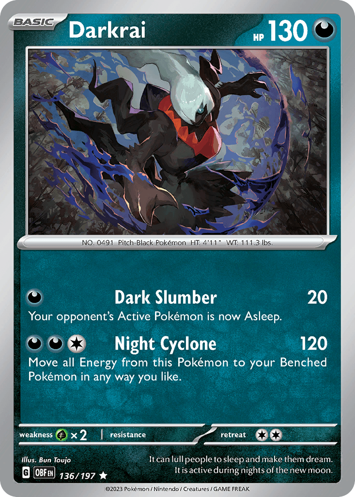 Darkrai Obsidian Flames