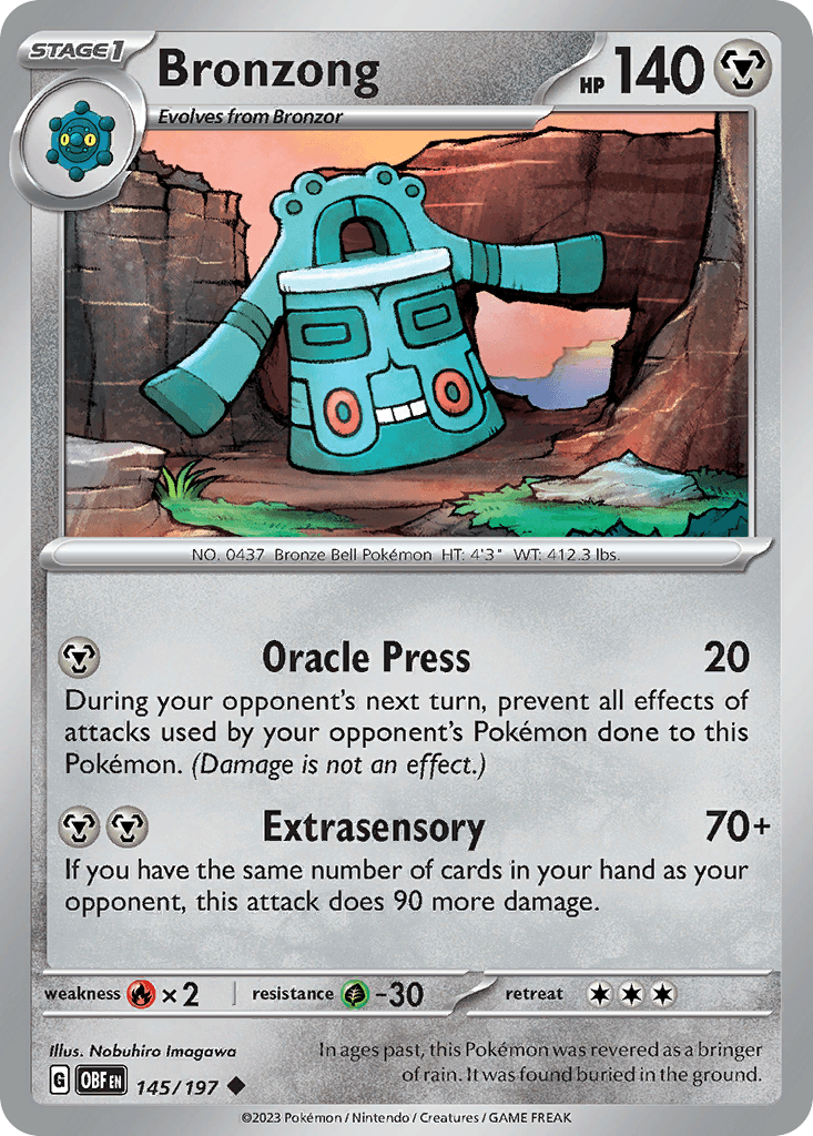 Bronzong Obsidian Flames