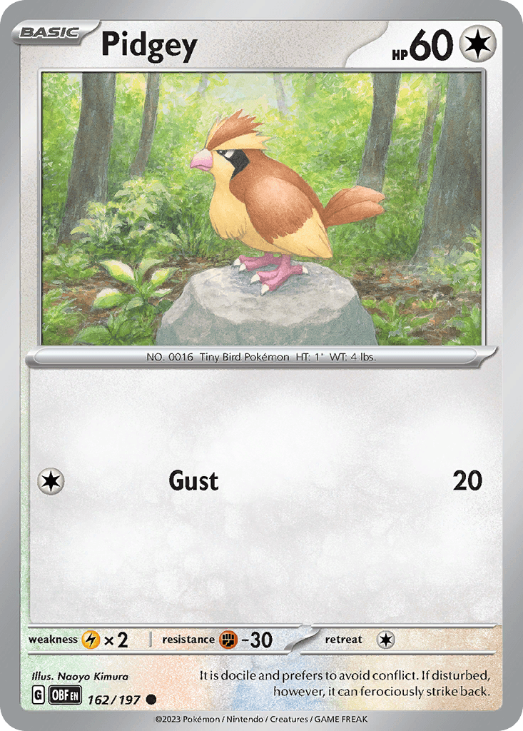 Pidgey Obsidian Flames
