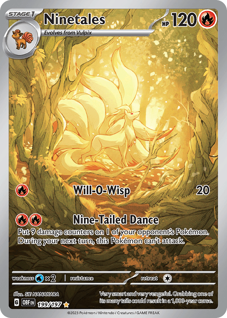 Ninetales Obsidian Flames