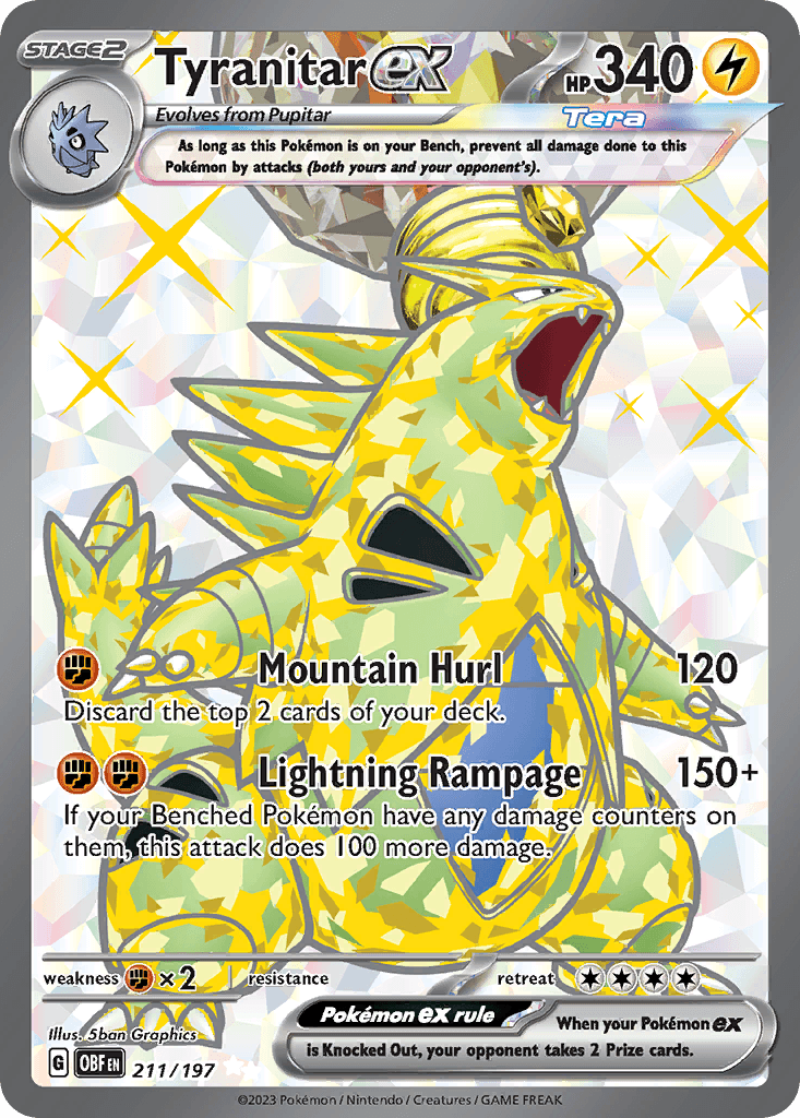 Tyranitar ex Obsidian Flames