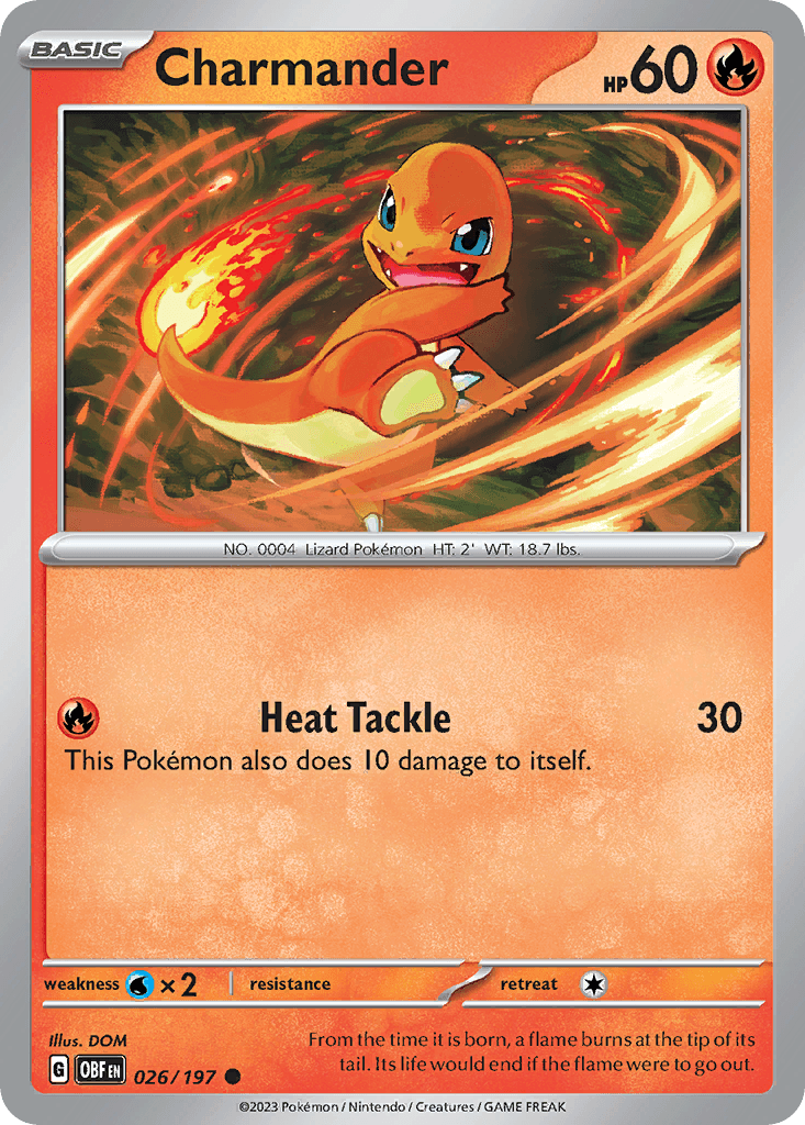 Charmander Obsidian Flames
