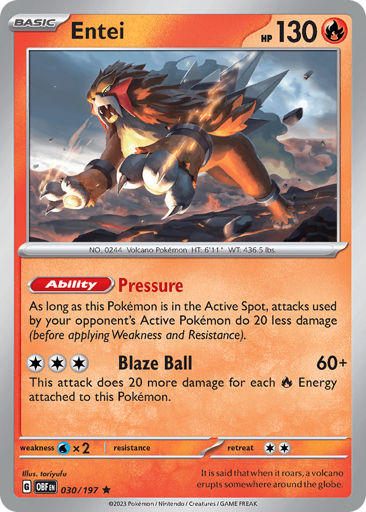 Entei Obsidian Flames