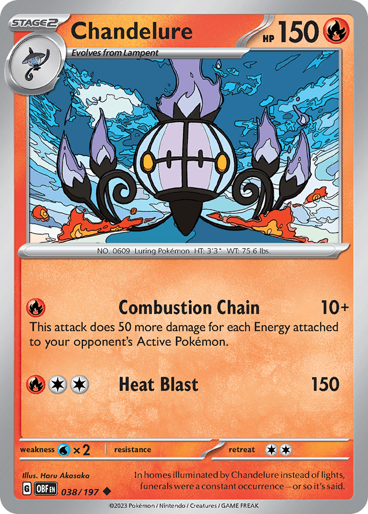 Chandelure Obsidian Flames
