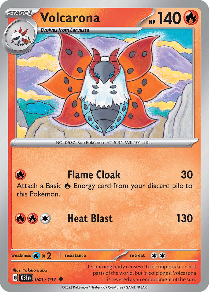Volcarona Obsidian Flames