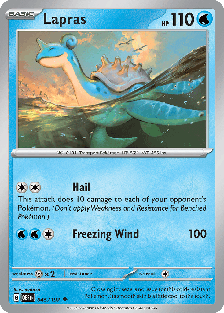 Lapras Obsidian Flames