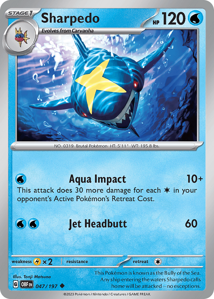 Sharpedo Obsidian Flames
