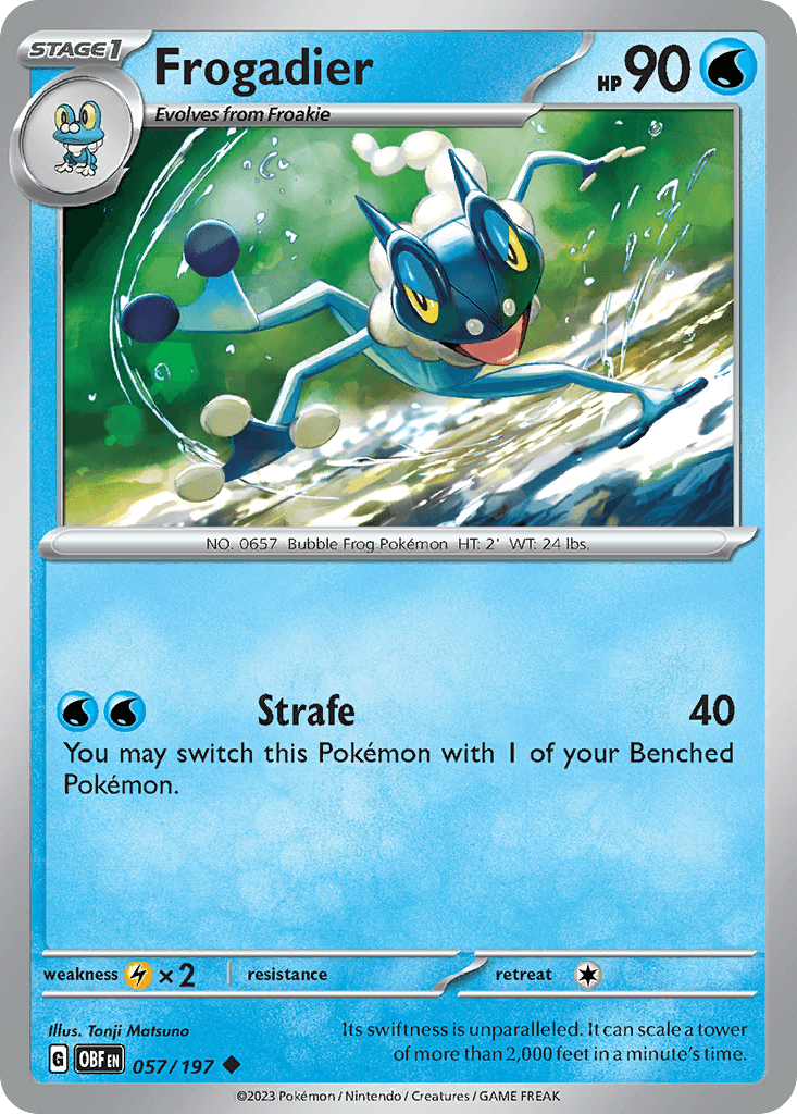 Frogadier Obsidian Flames