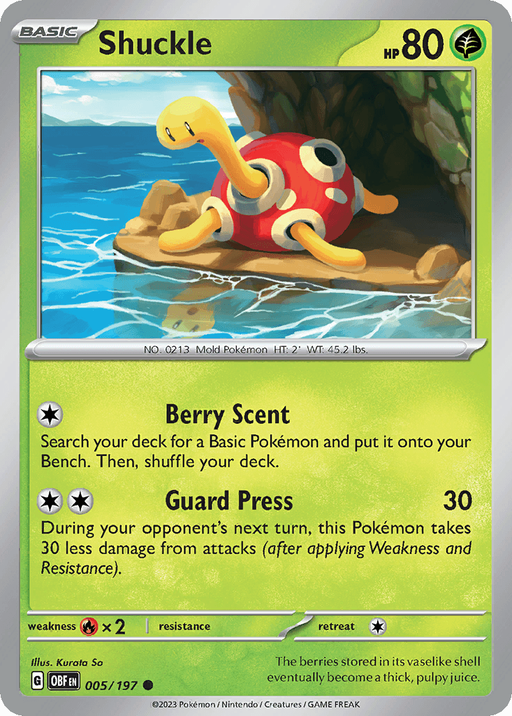 Shuckle Obsidian Flames