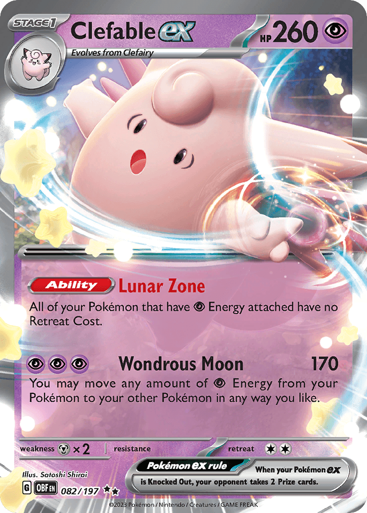 Clefable ex Obsidian Flames