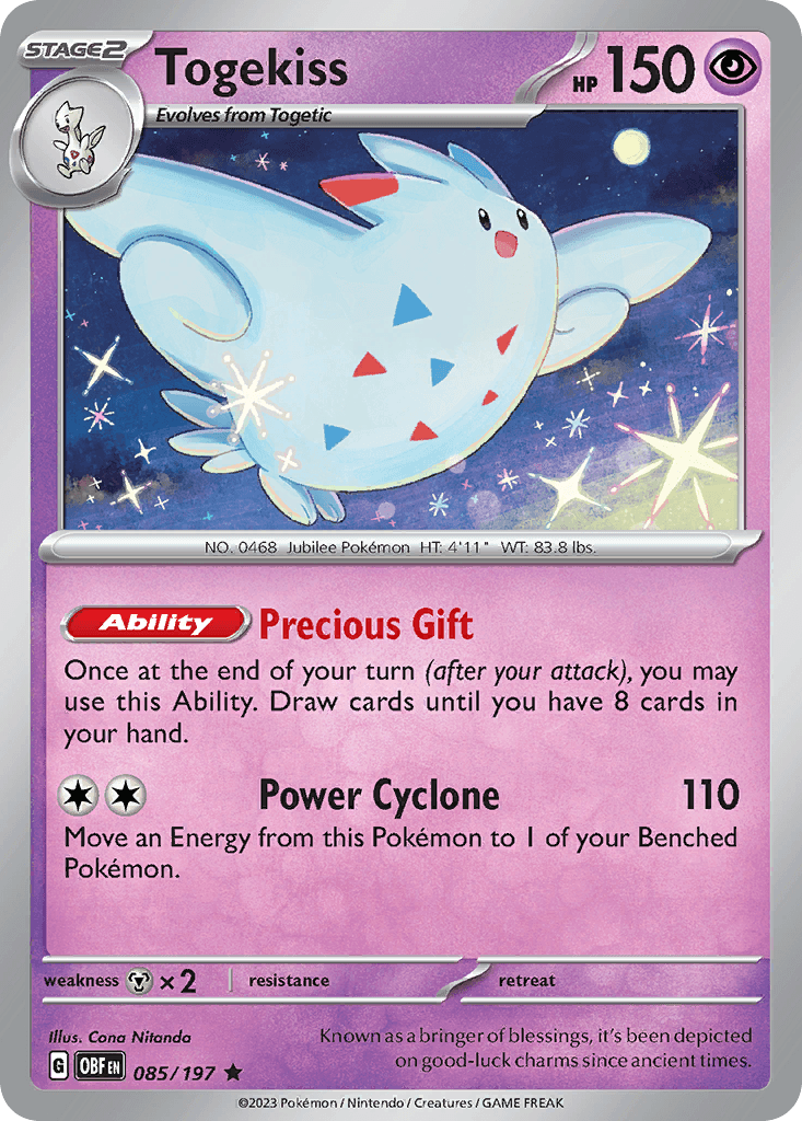 Togekiss Obsidian Flames
