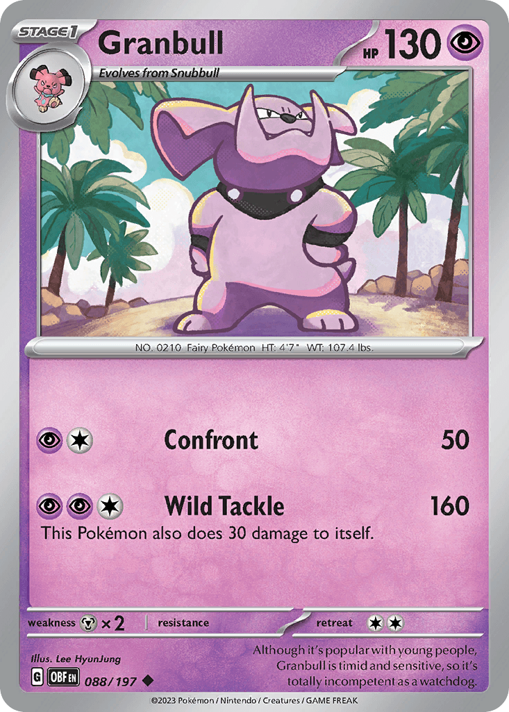 Granbull Obsidian Flames
