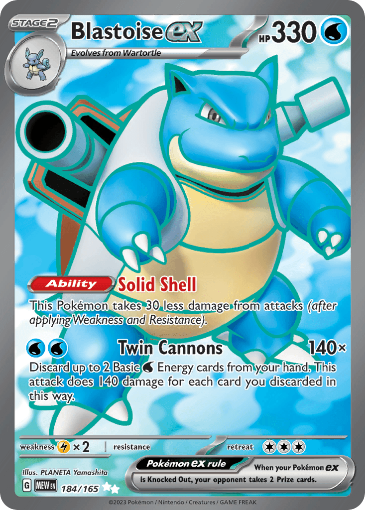 Blastoise ex 151