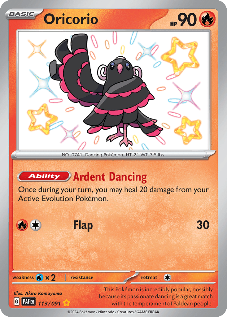 Oricorio Paldean Fates