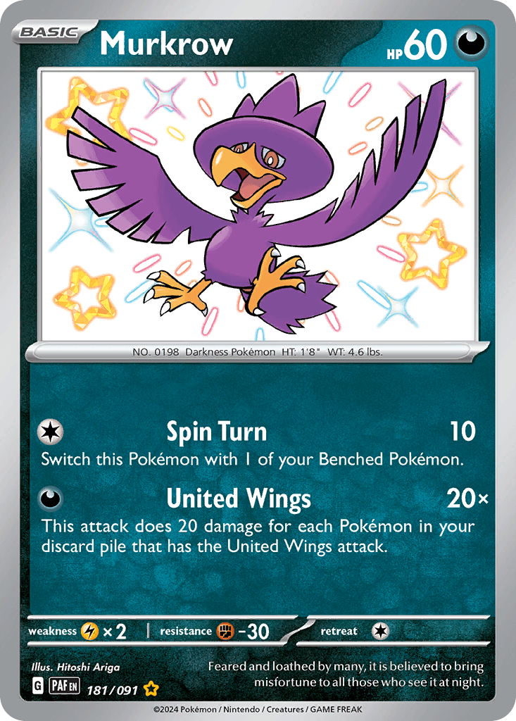 Murkrow Paldean Fates