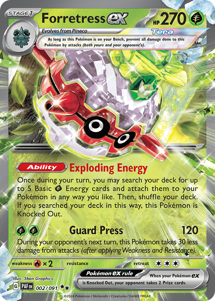 Forretress ex Paldean Fates