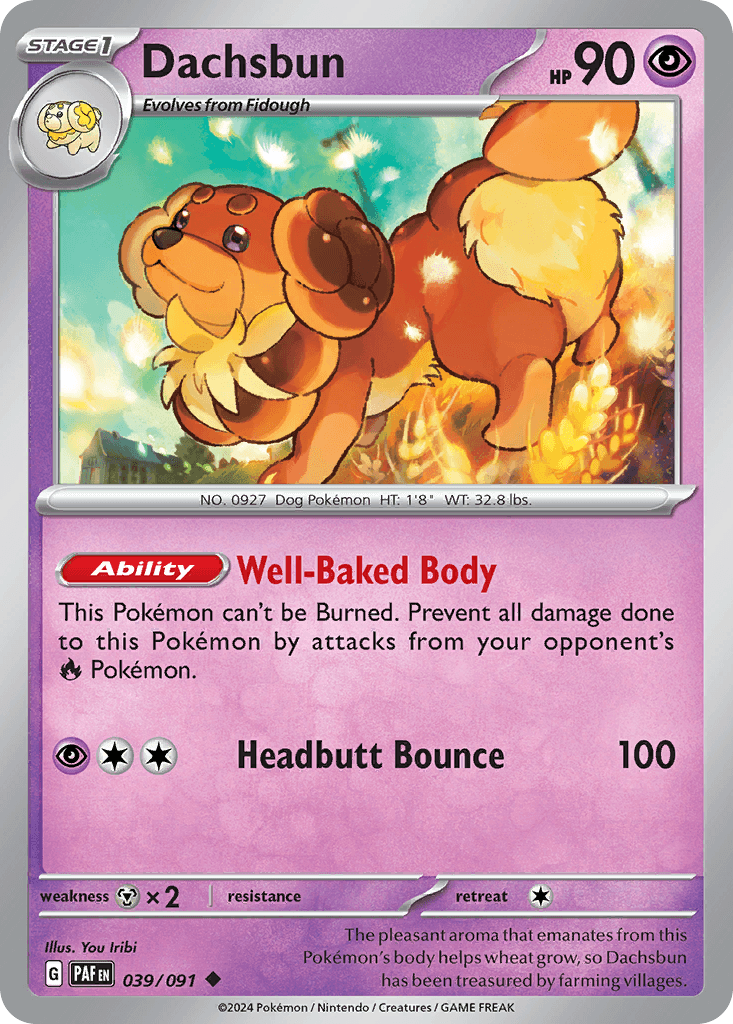 Dachsbun Paldean Fates