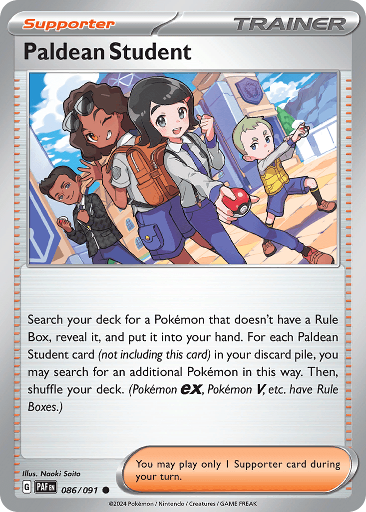 Paldean Student Paldean Fates