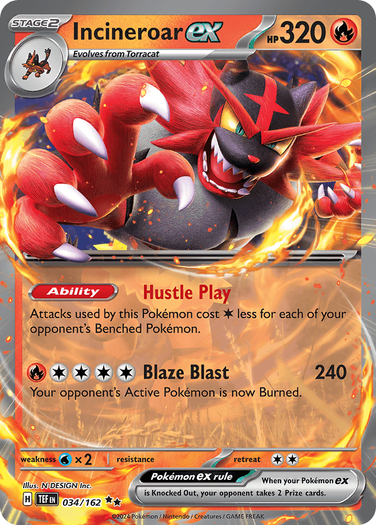 Incineroar ex Temporal Forces