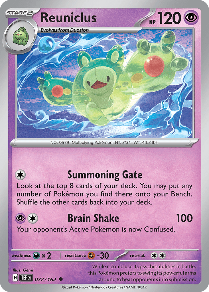 Reuniclus Temporal Forces