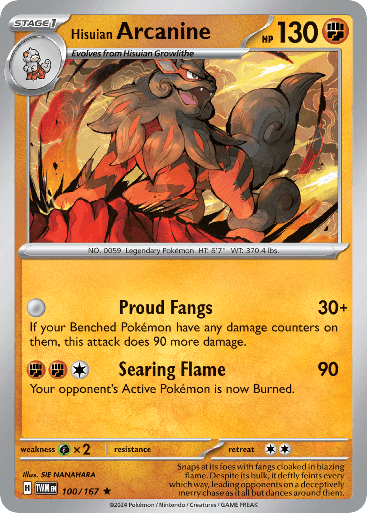 Hisuian Arcanine Twilight Masquerade
