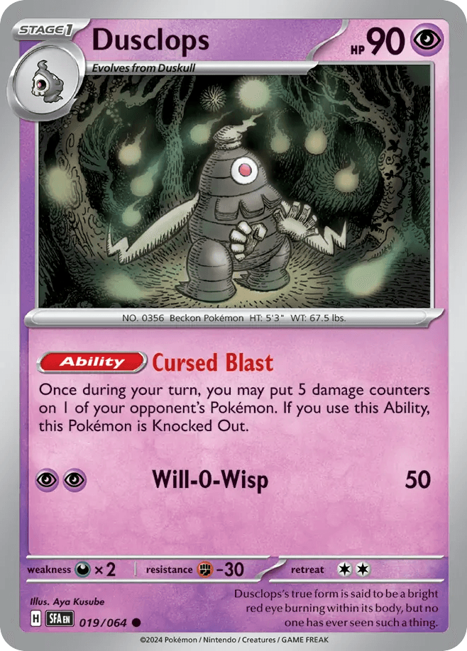 Dusclops Shrouded Fable
