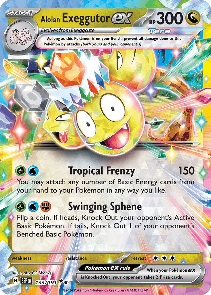 Alolan Exeggutor ex Surging Sparks