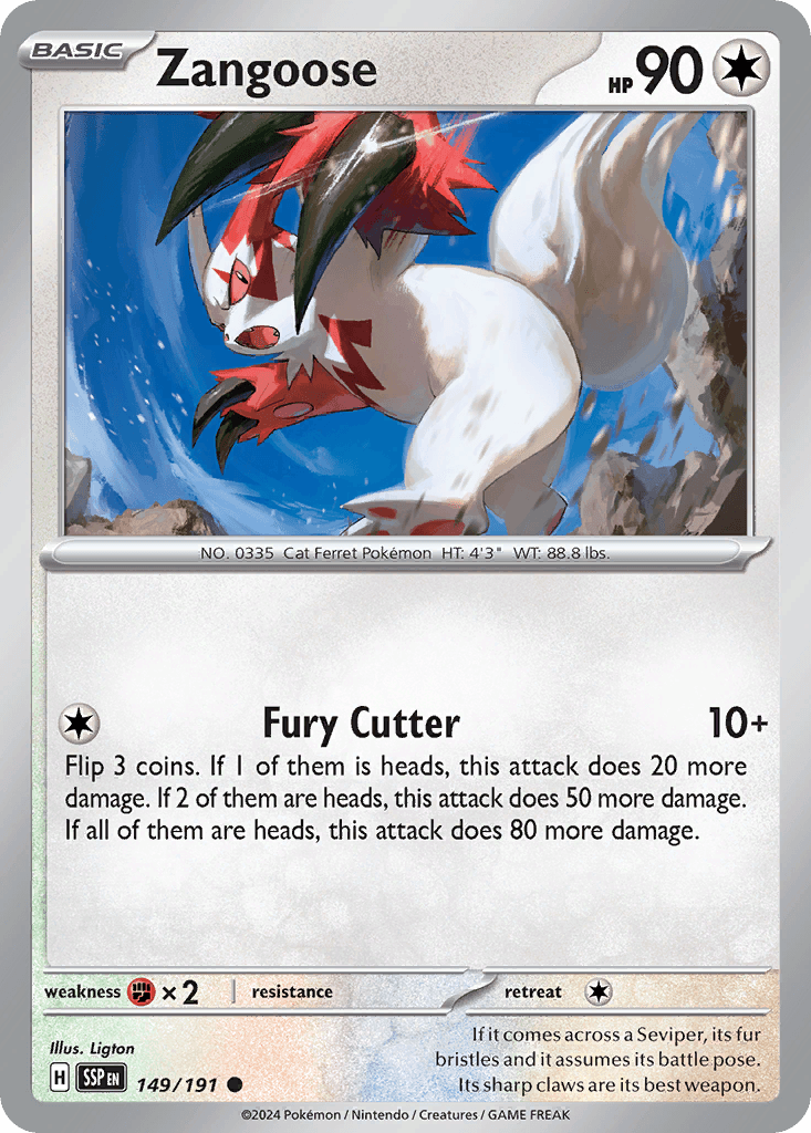 Zangoose Surging Sparks