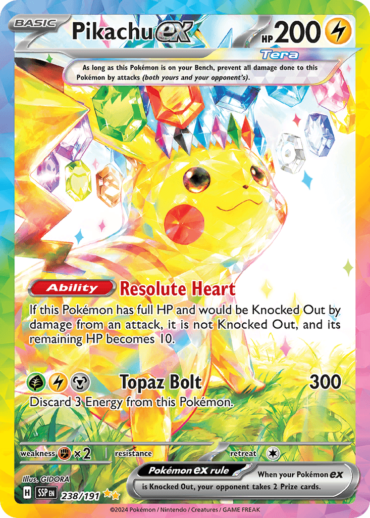 Pikachu ex Surging Sparks