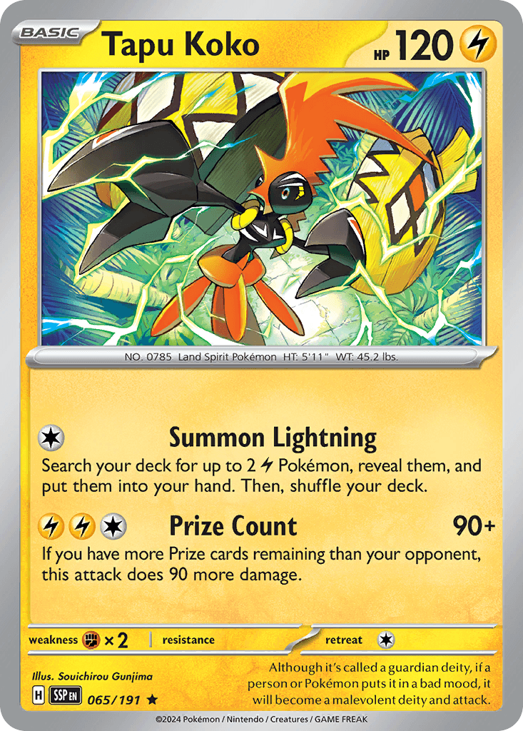 Tapu Koko Surging Sparks