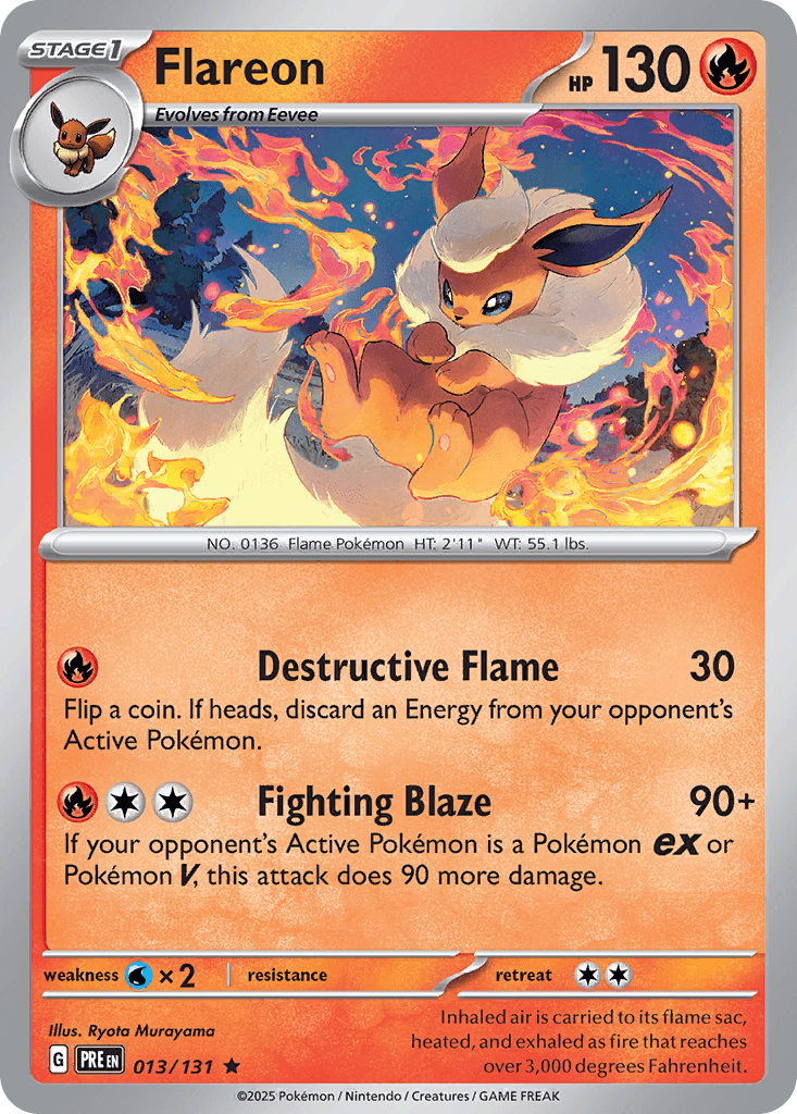 Flareon Prismatic Evolutions