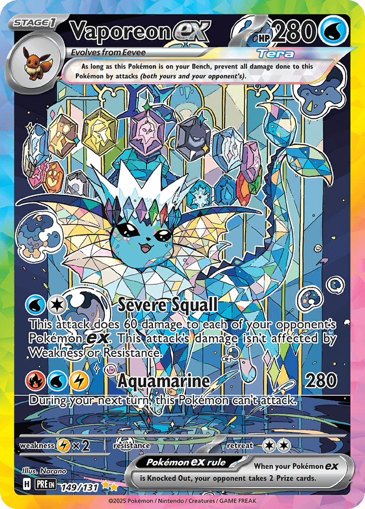Vaporeon ex Prismatic Evolutions