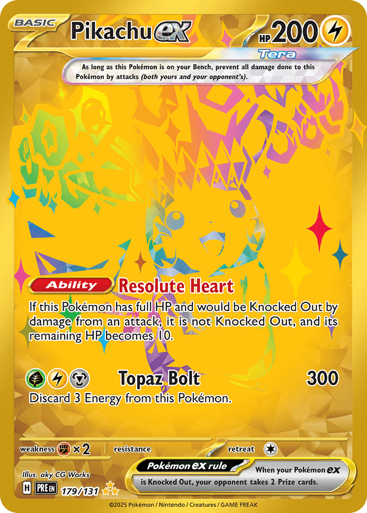 Pikachu ex Prismatic Evolutions