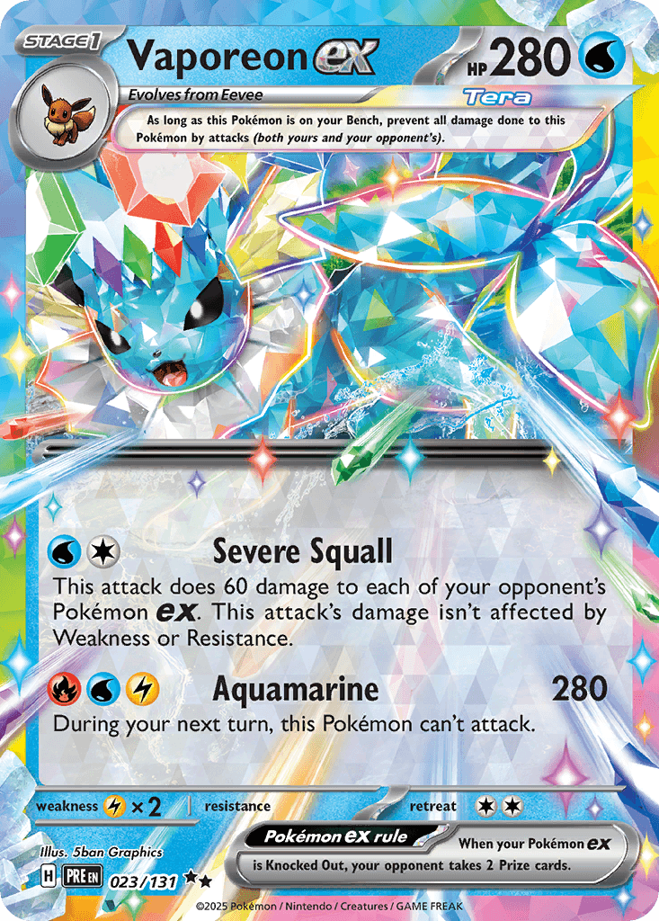 Vaporeon ex Prismatic Evolutions