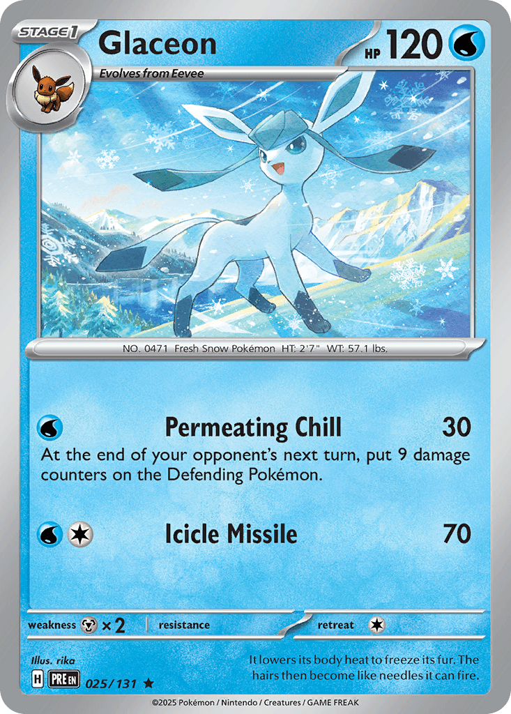 Glaceon Prismatic Evolutions