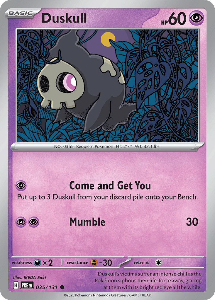 Duskull Prismatic Evolutions
