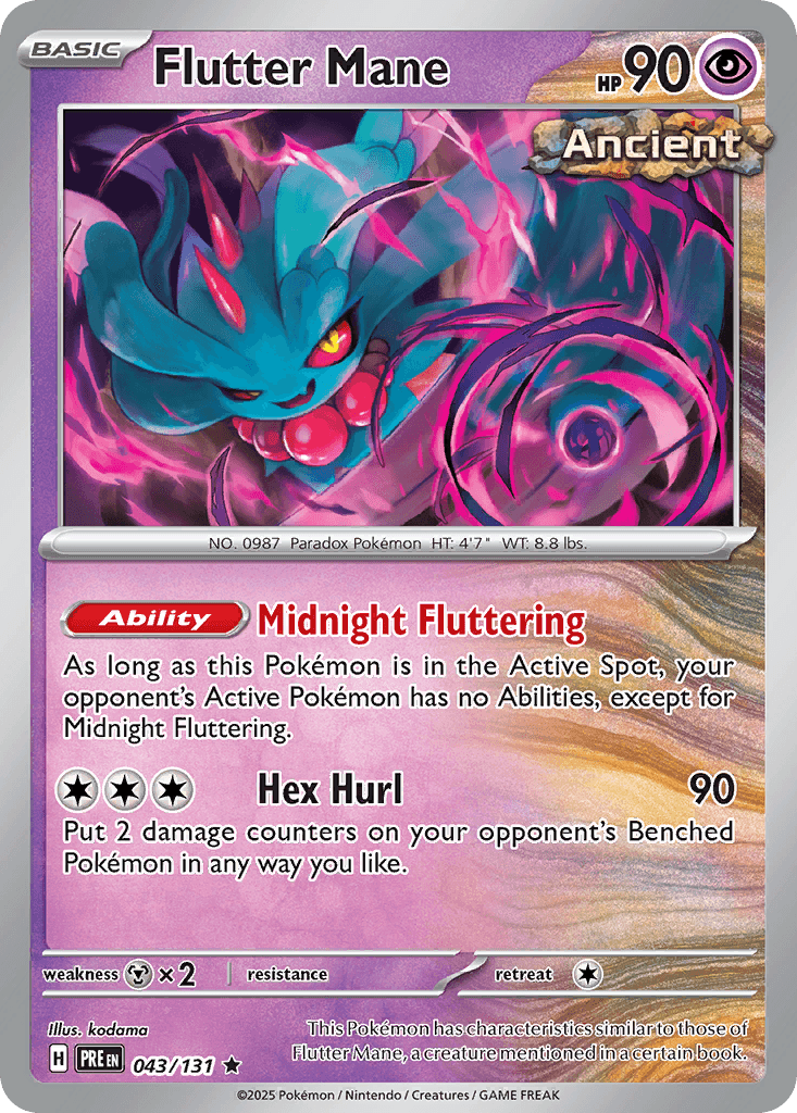 Flutter Mane Prismatic Evolutions