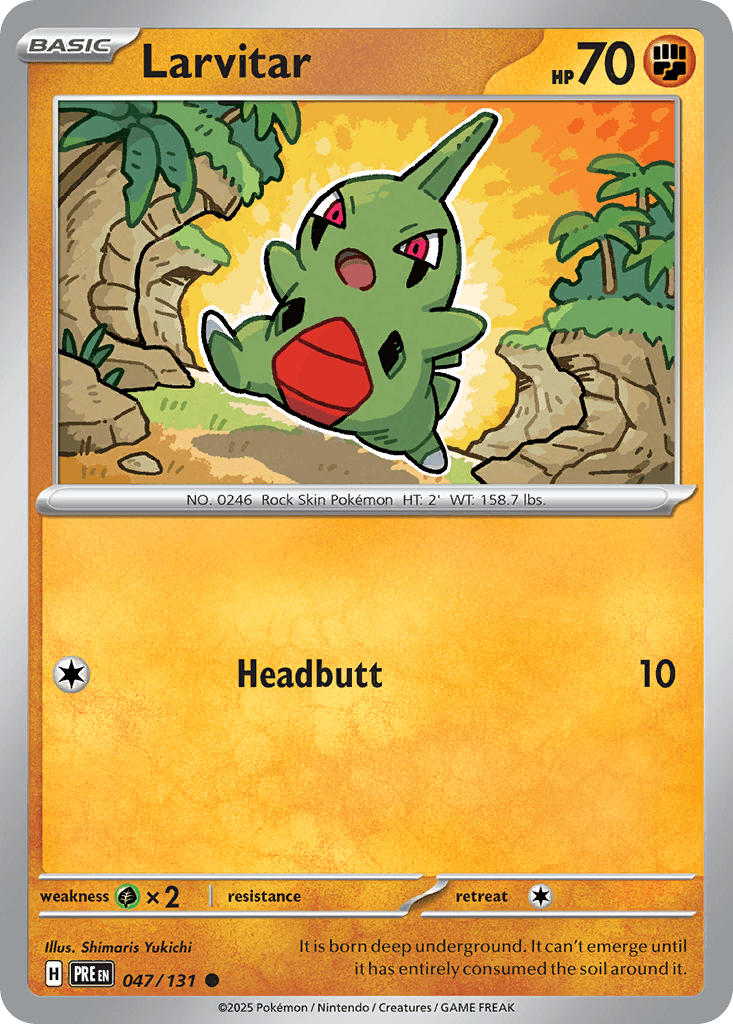 Larvitar Prismatic Evolutions