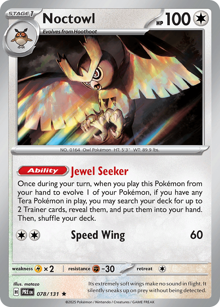 Noctowl Prismatic Evolutions