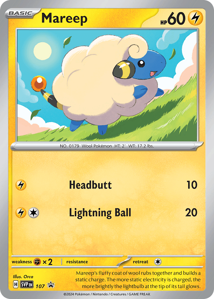Mareep Scarlet & Violet Black Star Promos
