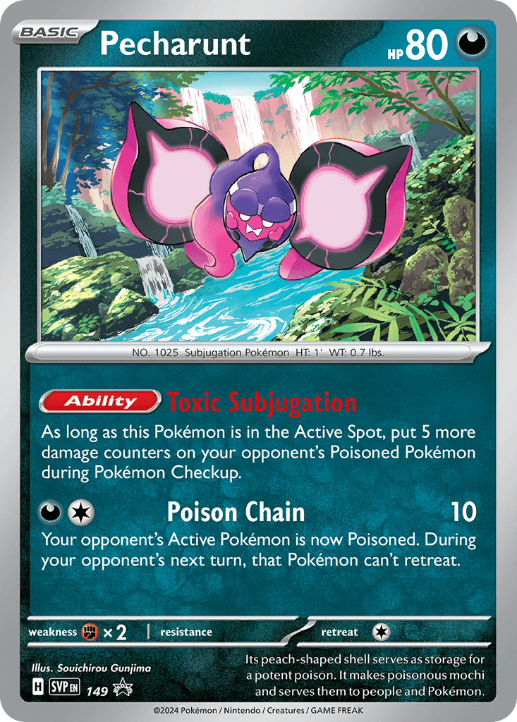 Pecharunt Scarlet & Violet Black Star Promos