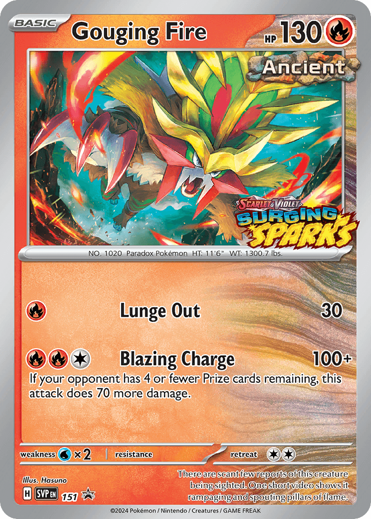 Gouging Fire Scarlet & Violet Black Star Promos