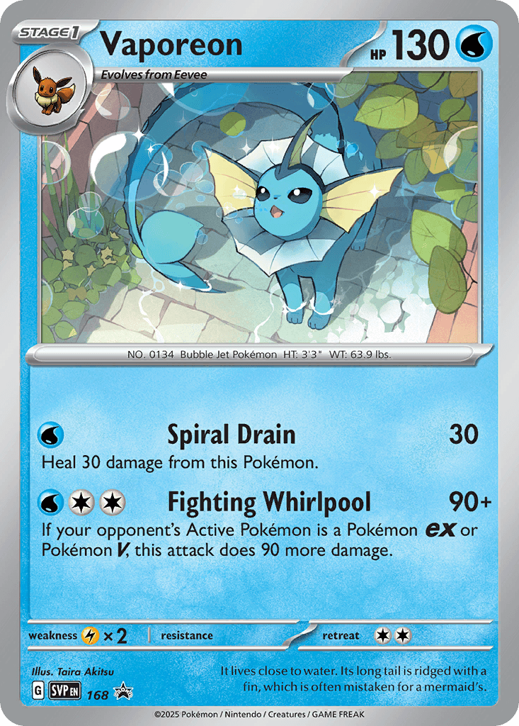 Vaporeon Scarlet & Violet Black Star Promos