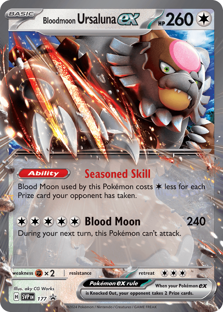 Bloodmoon Ursaluna ex Scarlet & Violet Black Star Promos