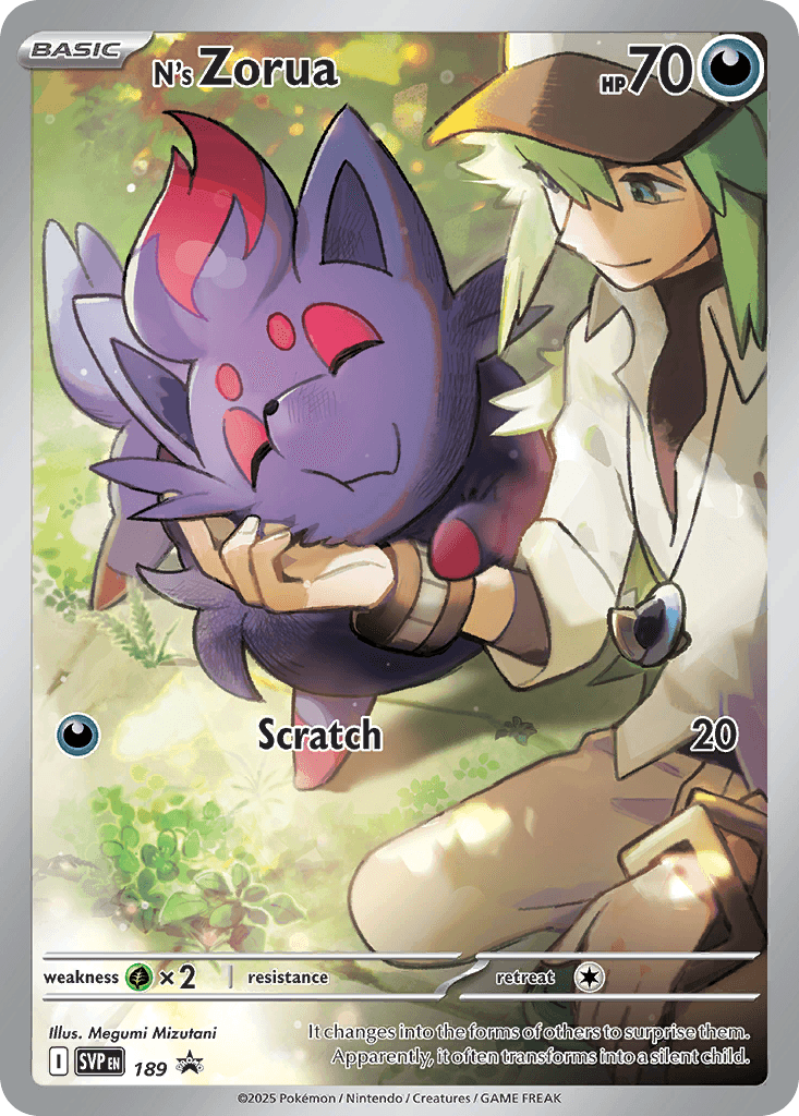 N's Zorua Scarlet & Violet Black Star Promos